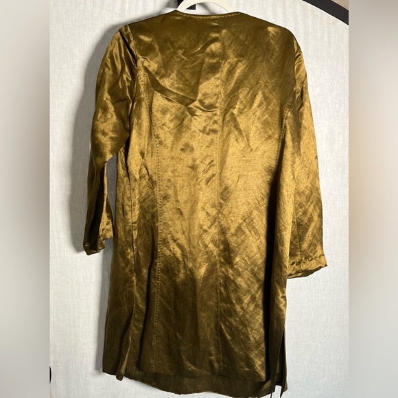 Eileen Fisher Linen And Silk Dress with‎ Pockets- Medium - Picture 5 of 9